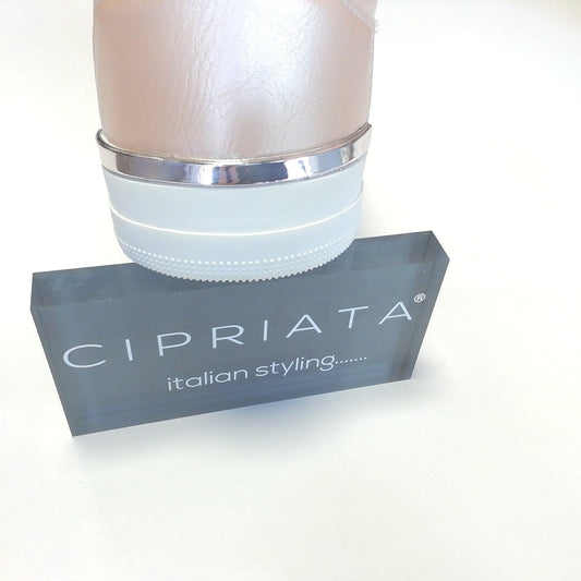 Cipriata 'ALBERTA' Gold Rose Metallic Trainer