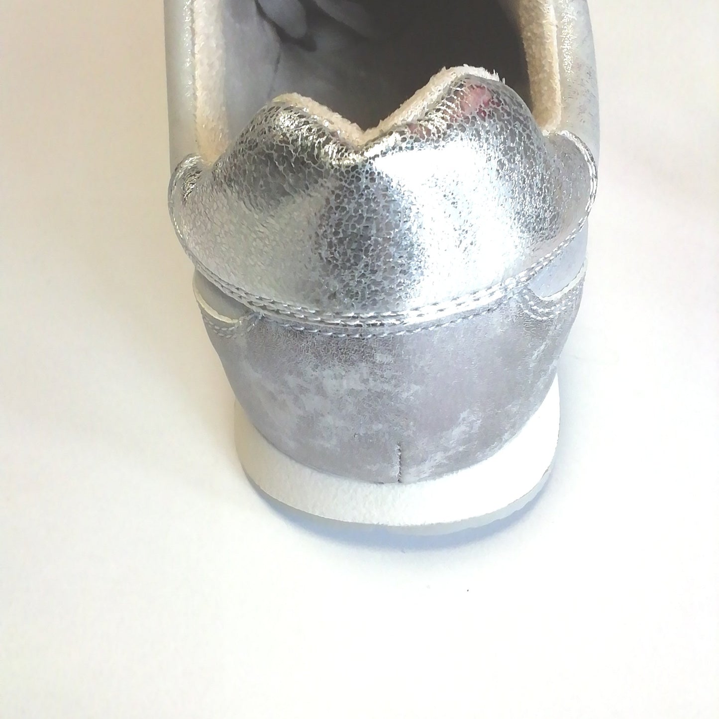 Cipriata 'ANTA' Silver Metallic Trainer