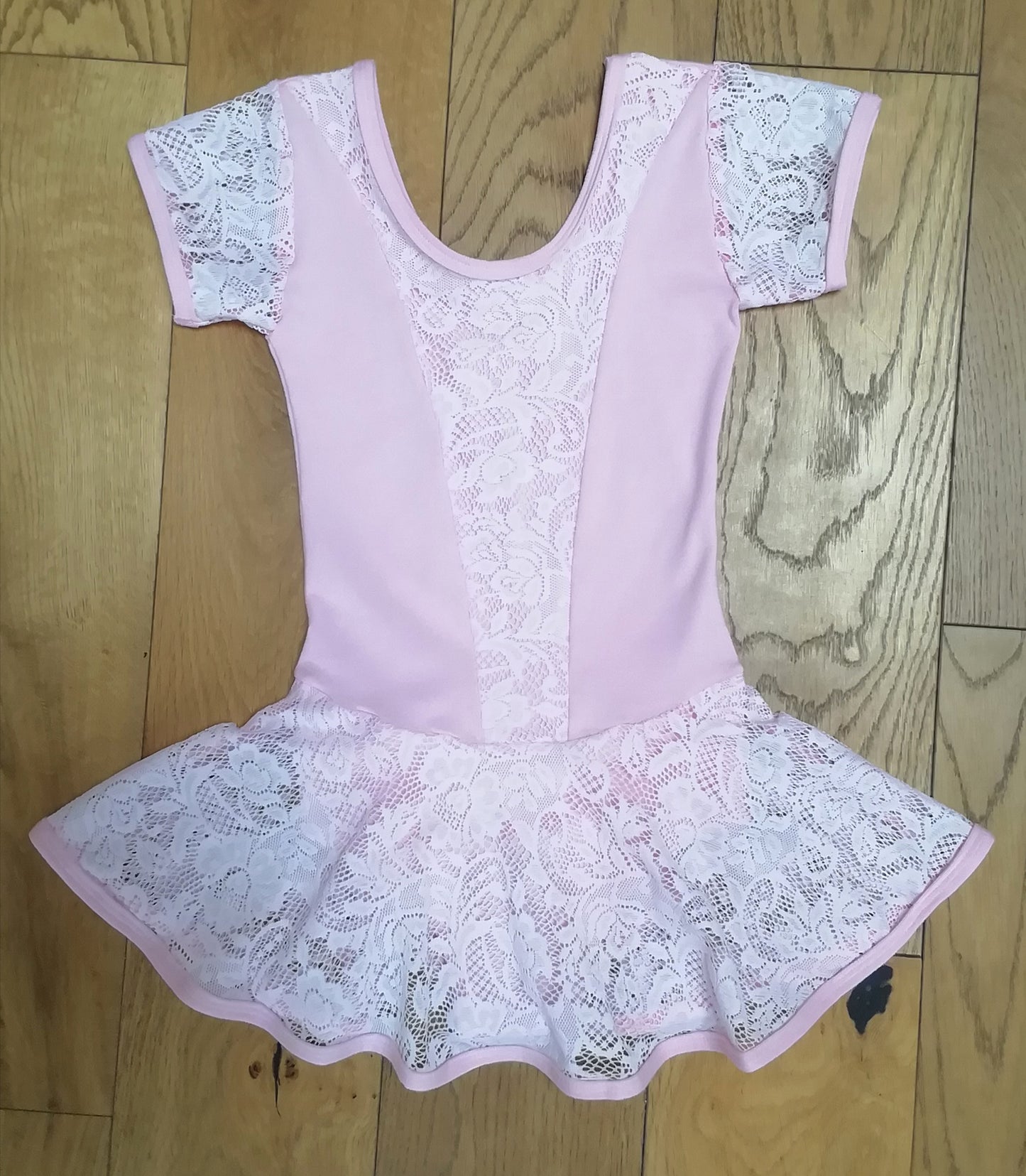 Cotton Lycra and Soft Lace Skirted Leotard