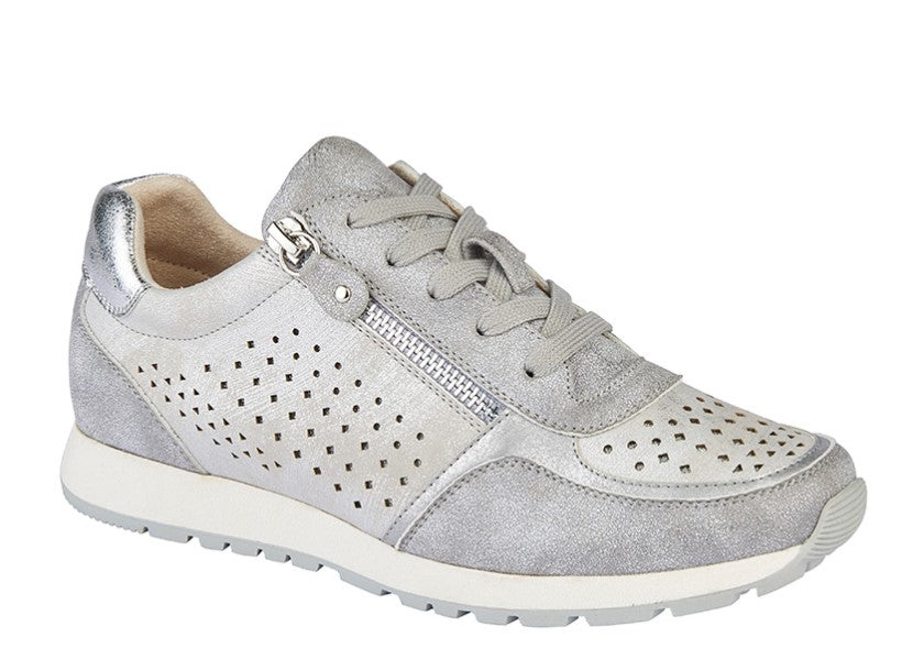 Cipriata 'ANTA' Silver Metallic Trainer
