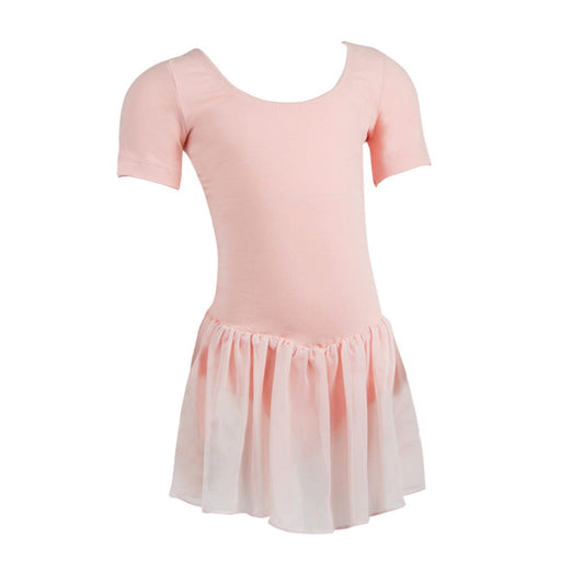 Cotton Lycra Short Sleeved Skirted Leotard