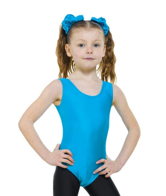 Sleeveless Plain Front Leotard