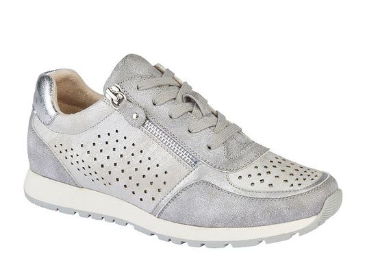 Cipriata 'ANTA' Silver Metallic Trainer