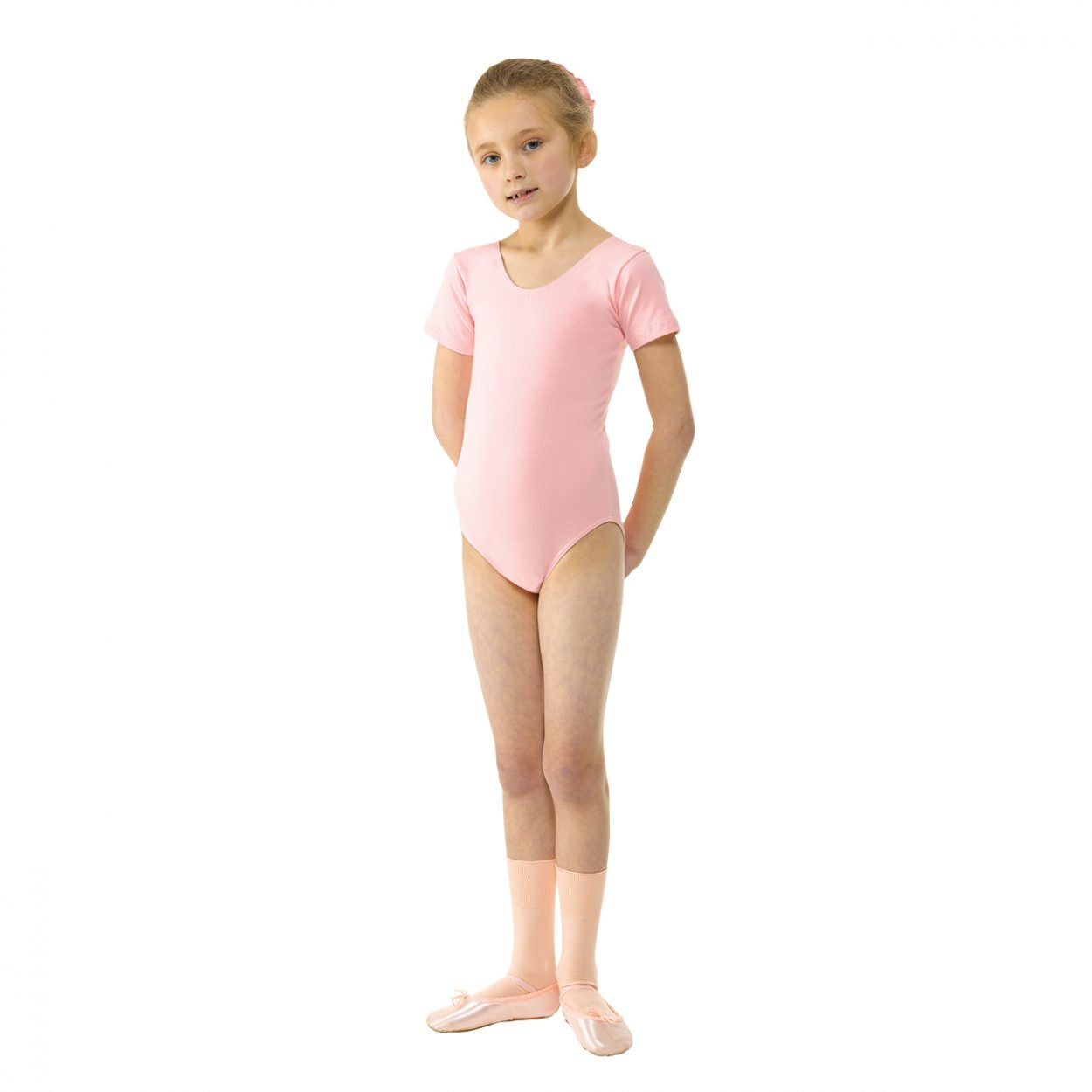 Cotton Lycra Short Sleeve Regulation Leotard